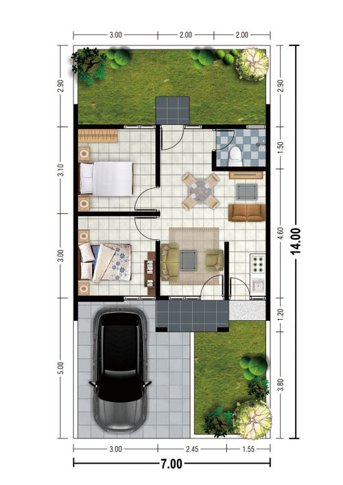 Layout Tipe 45/98